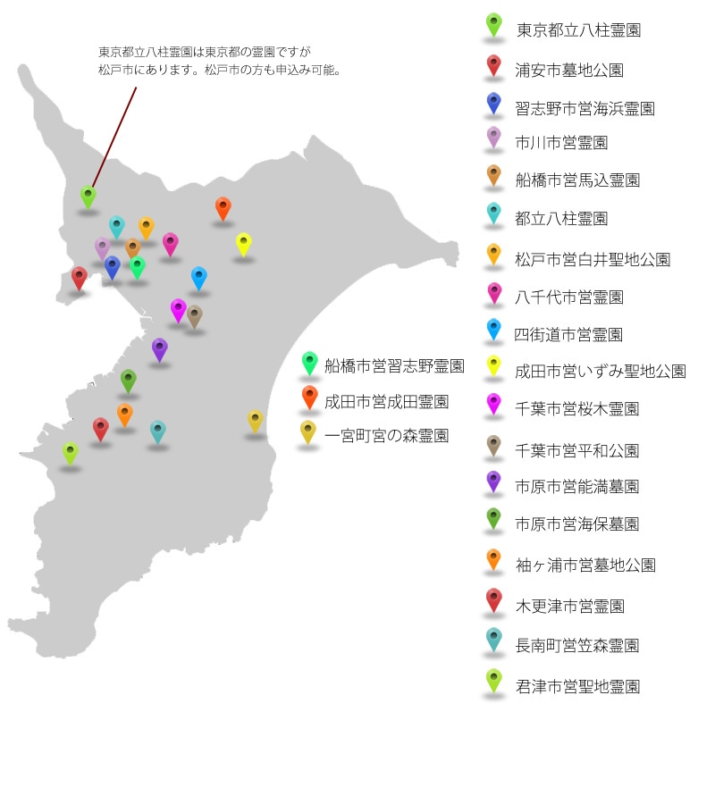千葉県の公営霊園