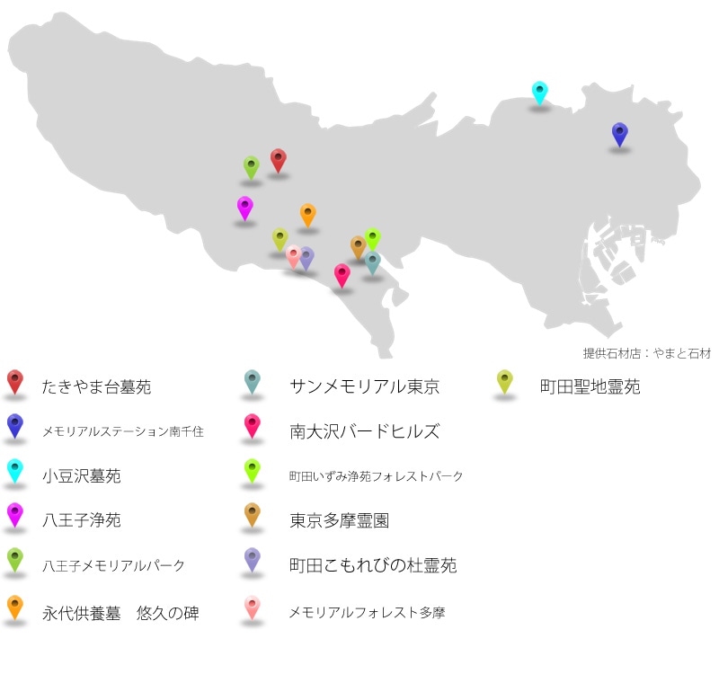 東京都の民間霊園