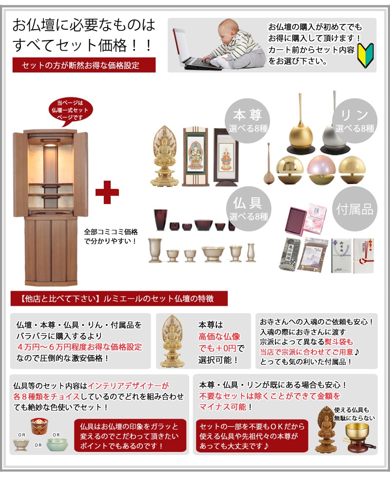 リビング仏壇セット アリスの商品画像3枚目