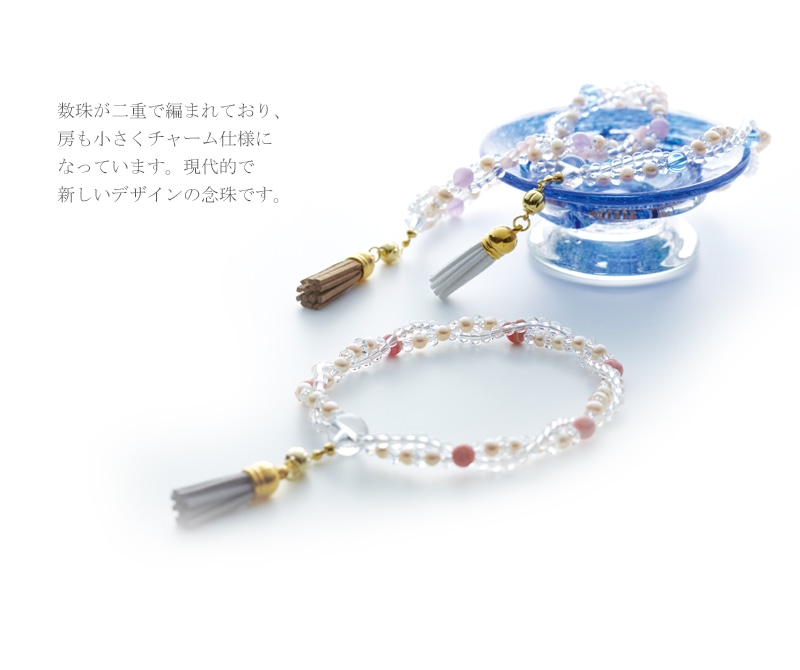 女性用片手念珠 ダブルの商品画像3枚目