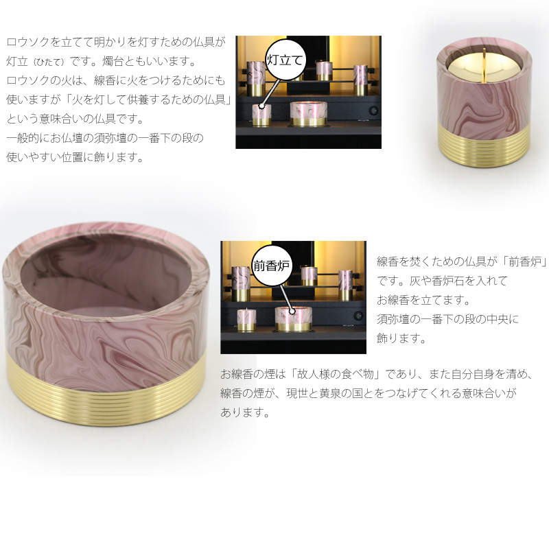各仏具の飾る位置と意味2