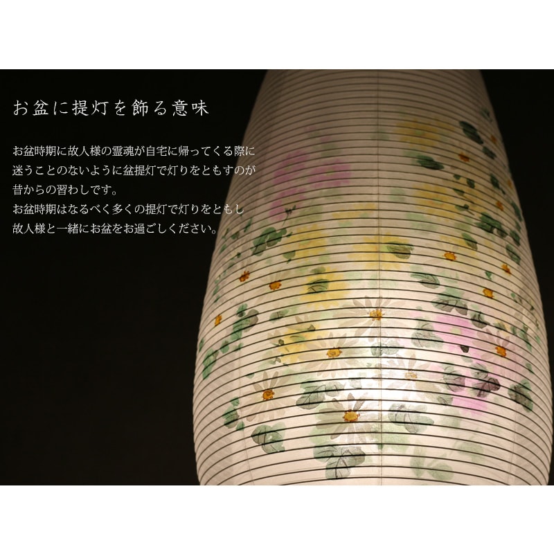 盆提灯を暗い場所で照らしたイメージとお盆に提灯を飾る意味。