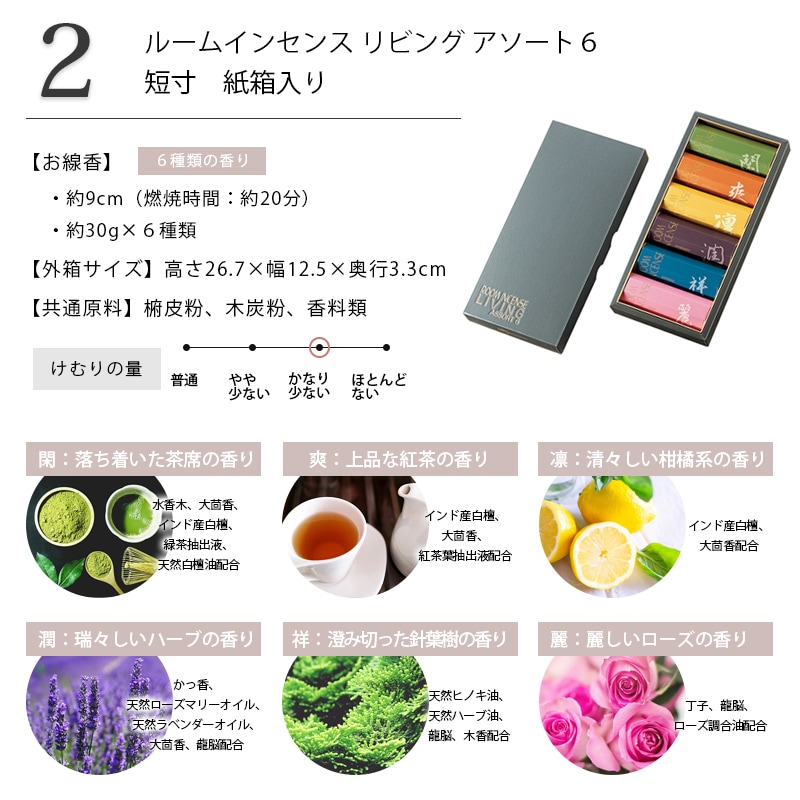 自宅用線香 ルームインセンスシリーズ詳細画像1