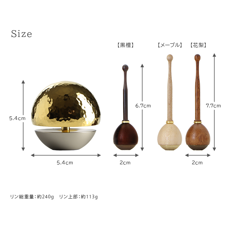 サイズと重さについて