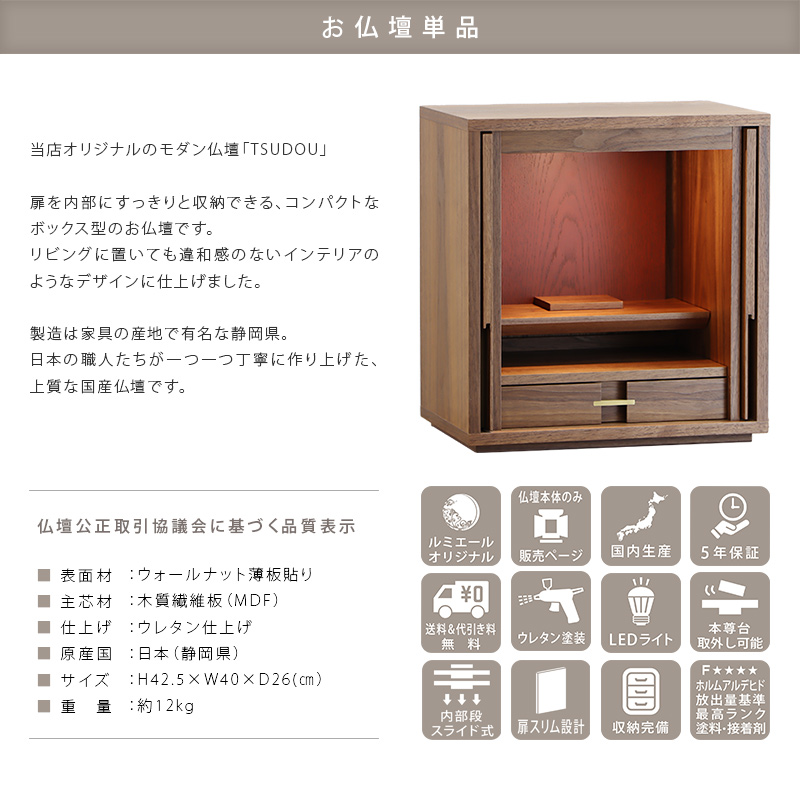 商品概要と品質表示