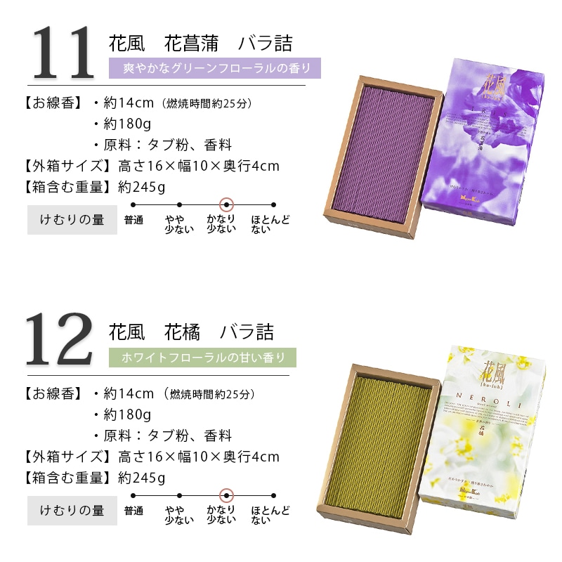 線香 花風シリーズ 自宅用 商品詳細5