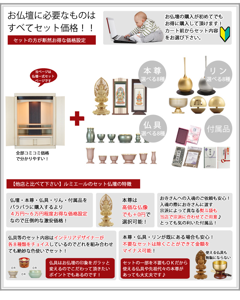 【選べる仏具セット】 モダン仏壇 「アストロン」の商品画像3枚目