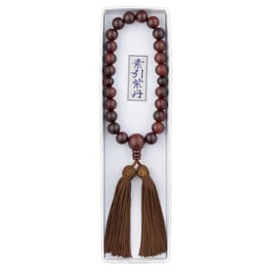 男性用念珠 紫檀 22玉 頭房イメージ画像