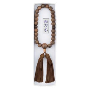 男性用念珠 鉄刀木 22玉 頭房イメージ画像