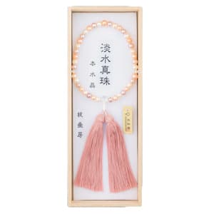 女性用念珠 ミックス淡水真珠 水晶仕立 枝垂房イメージ画像