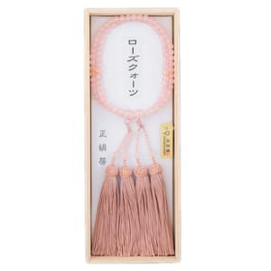 略式二連念珠(女性用) ローズクォーツ 頭房イメージ画像