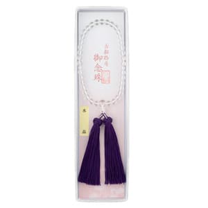 女性用念珠 水晶 7mm玉 ことじ房イメージ画像