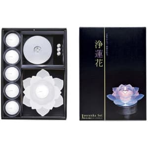 幻想的なローソク 「浄蓮花(じょうれんか) -フロストホワイト-」のイメージ画像
