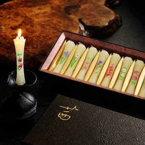 絵入り和ローソク 「蜜蝋 -茜-」 ◆鳥居ローソク◆のイメージ画像
