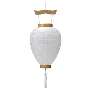 お盆提灯 -相極白紋天 43cm-イメージ画像
