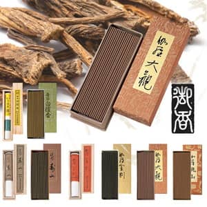 高級 贈答用線香 沈香寿山 【塗箱入り】のイメージ画像